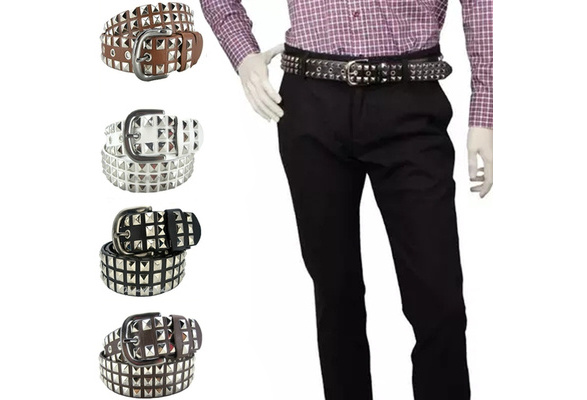 Mens Womens Waist Belt Punk Wide 