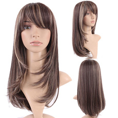 Long Straight Wigs Heat Resistant Synthetic Full Head Hair Wig 18 Inch