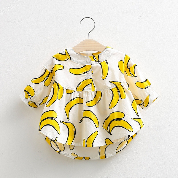 Cartoon Banana Pattern Baby Girl T-shirt Bobo Choses 2018 New Brand Girls  Blouses Graffiti Kids Clothes Toddler Girl Clothing | Wish