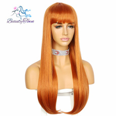 wig, Synthetic Lace Front Wigs, yellowwig, orangewig