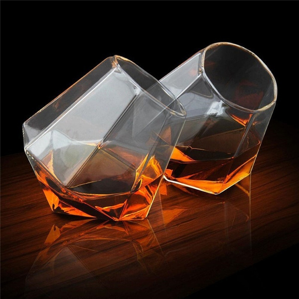 whiskey diamond glass