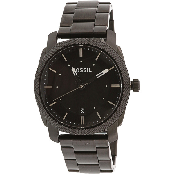 Fossil Men's FS4775 Machine Black Stainless Steel Watch | Wish