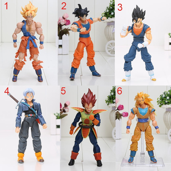 S H Figuarts Dragon Ball Z Son Goku Vegetto Vegeta Trunks Shf Pvc Action Figure Collection Toy Great Quality Wish