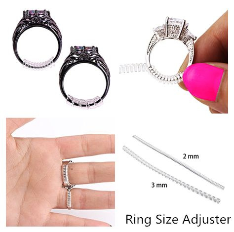 RinGuard Ring Size Adjuster with Jewelry Polishing Cloth (Set of 3