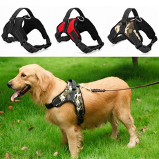 Dog Soft Adjustable Harness Vest Dog Chest Strap pet dog leash camouflage Black Red Size S-XL