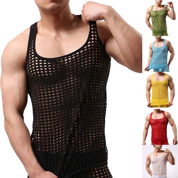 Fishnet store vest top