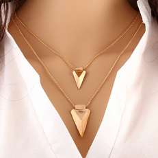 Fashion, Triangles, Chain, women necklace