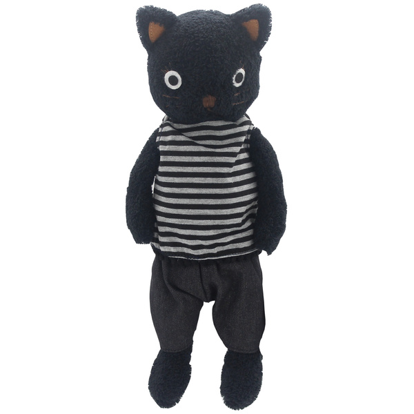 Grey, 13 Inch JIARU Stuffed Animals Toys Cats Plush Dressed Dolls with Removable Clothes
