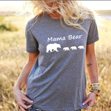 Summer, Funny T Shirt, letter print, mamabear