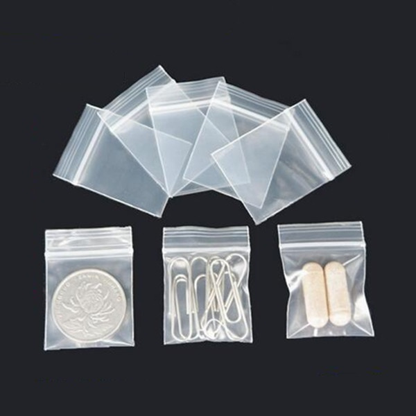 Hot Mini 200pcs Plastic Bags Small Resealable Seal Zip Lock New Clear Clip  Durable 2*3cm U2ADSY415/an