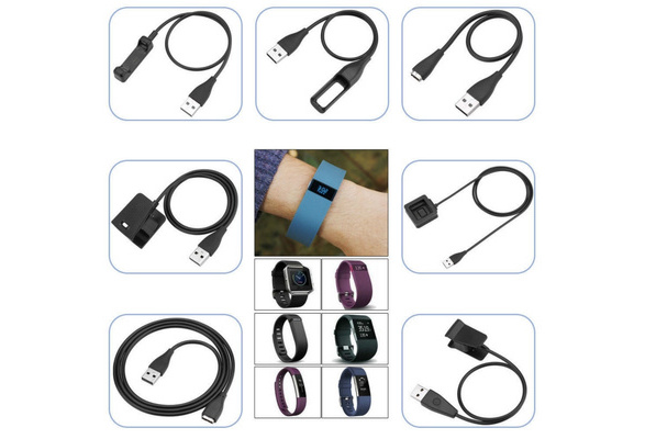 USB Charger Charging Cable Cord For Fitbit Alta Blaze Charge HR Surge Force Flex 