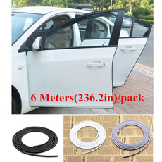6 meters/236.2in Long DIY Chrome Moulding Trim Strip Car Door Edge Scratch Protector Cover