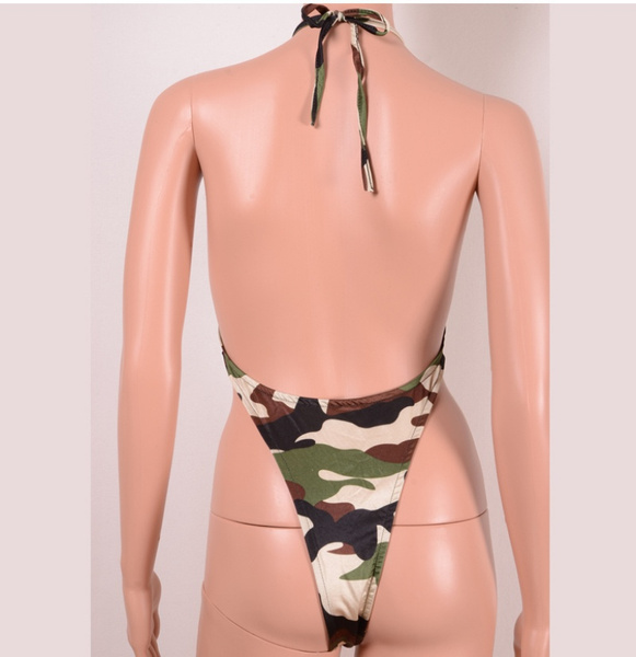 Camouflage monokini cheap