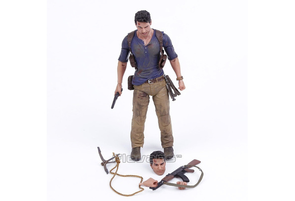 Boneco Action Figure Nathan Drake 18cm Resina Uncharted 4