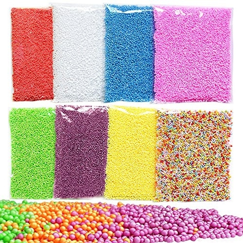 10000Particles Mini Styrofoam Balls for Slime, Small Tiny Foam Beads for  Making Floam School Arts Crafts Supplies, 0.1-0.18 Inch