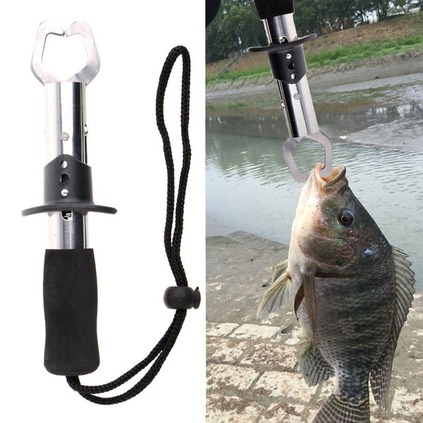 1 Pc Portable Fish Lip Grabber Gripper Grip Tool Stainless Steel Fishing Gear 