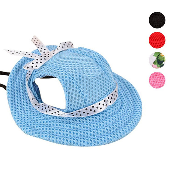 Pet Dogs Hat With Ear Holes Bowknot 