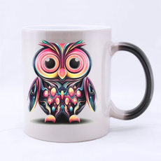 cute, Coffee, Ceramic, owlprintedmug