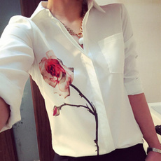 blouse, Shirts & Tops, Collar, Fashion