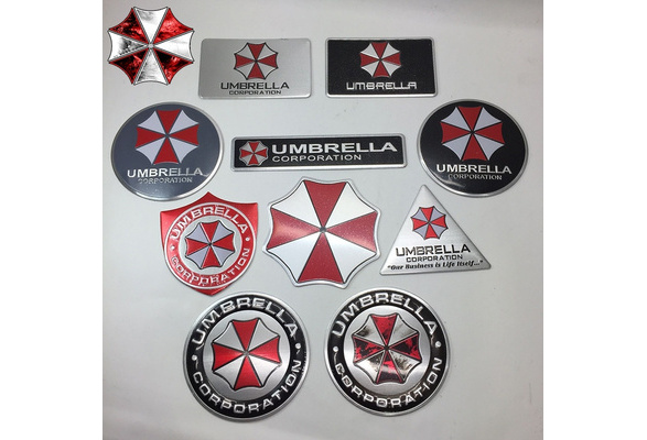 Jual Emblem Stiker Aluminium 3D Resident Evil Umbrella Corporation - E.  5x5,5 cm - Jakarta Timur - Gorgioclick