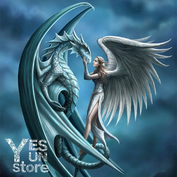 Diy Beautiful Dragon and Angel in the Sky 3D Diamond Painting Cross Stitch Kit Full Area Square Resin Stick Tools for Gift Mosaic Embroidery Room Wall Home Decorations | Wish Diy Beautiful Dragon and Angel in the Sky 3D Diamond Painting Cross Stitch Kit Full Area Square Resin Stick Tools for Gift Mosaic Embroidery Room Wall Home Decorations | Wish
