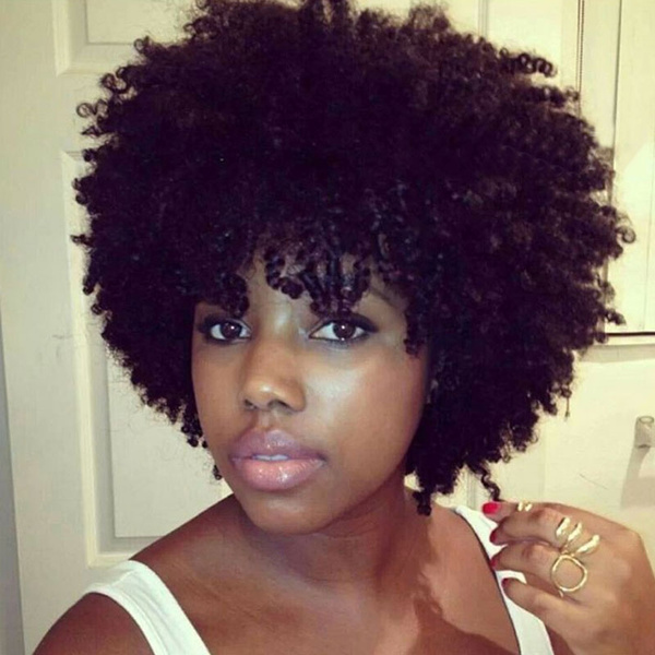 Short Black Hair Wigs For Women Natural Afro Wig Heat Resistant Curly Hair  Pieces Cheap Synthetic Wigs For Women | Wish