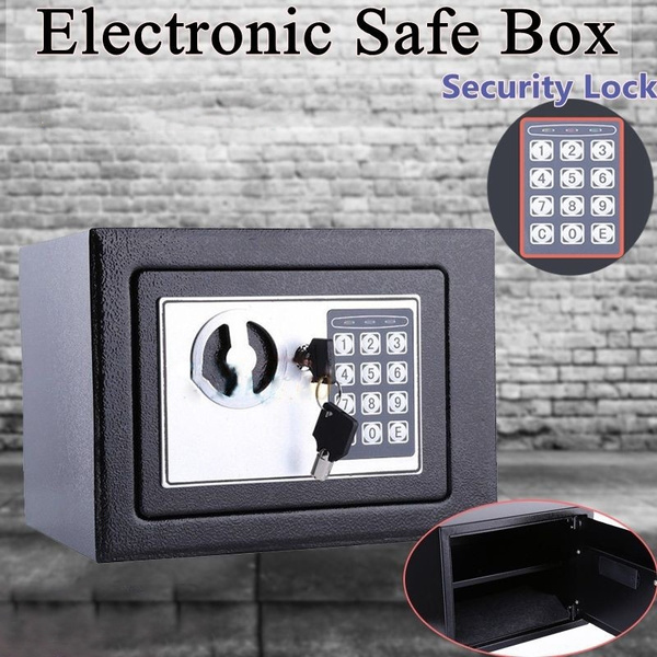 Akku 6,4L/8,5L/16L Zahlencode Safe Tresor Geldschrank LED Möbeltresor Wandsafe 