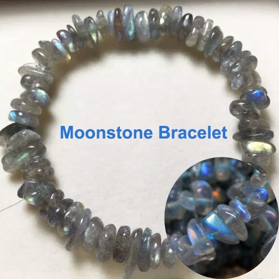 Moonstone Bracelet, June Birthstone Bracelets for Women, Rainbow Moonstone  Raw Crystal Bracelet, Birthday Gifts for Women - Etsy Finland