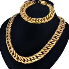Steel, goldplated, Fashion necklaces, Jewelry