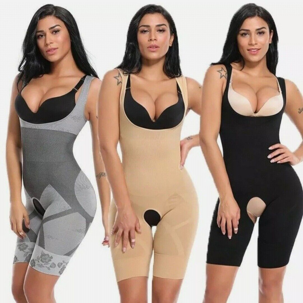 Garteder Woman Full Body Firm Tummy Control Waist Trainer Underwear Fajas  Bodysuit Shapewear Open Bust Body Shapers Butt Lifter Plus Size Lingerie