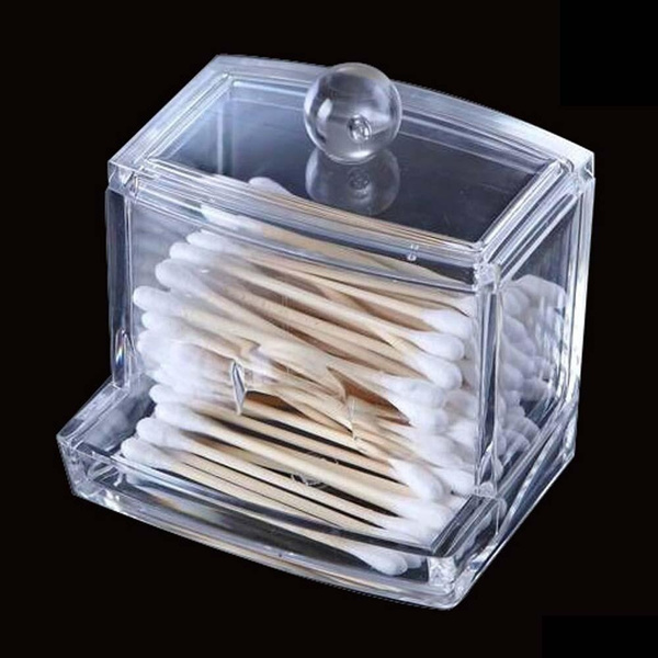 Storage Box Clear Acrylic Q-tip Box Cotton Box Storage Storage Storage ...