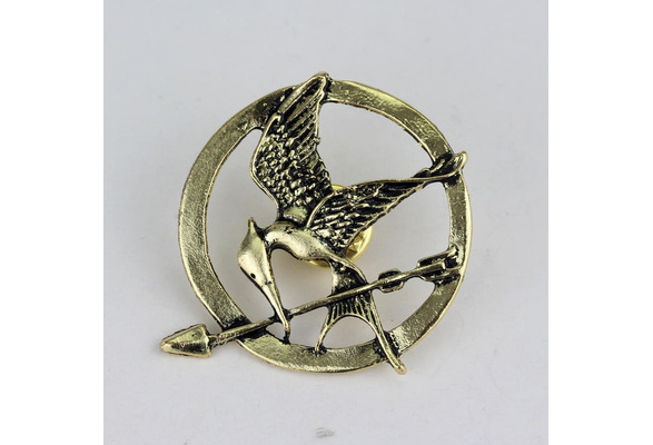 Hunger Games Katniss Everdeen Mockingjay Pin Brooch - Bronze - LGF