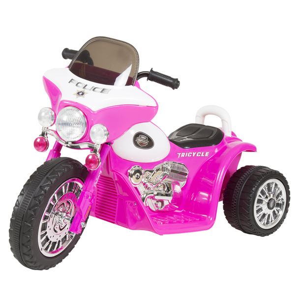 pink police car toy