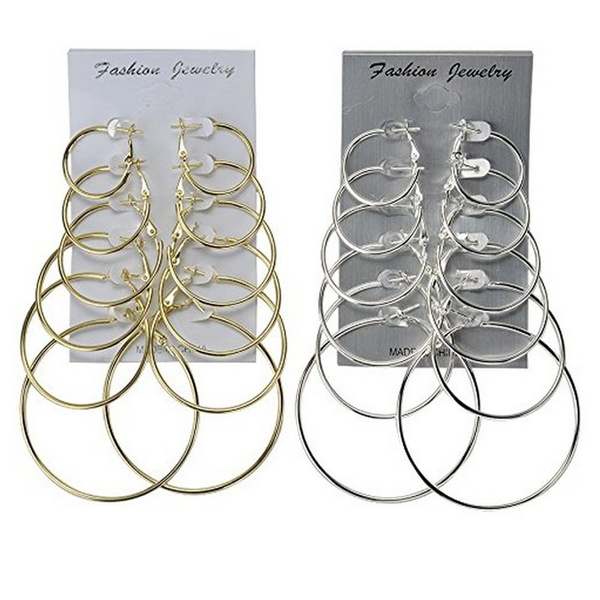 Circle Shape Hoops Earrings By Much More