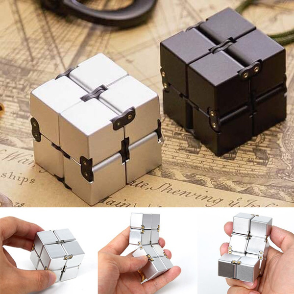 Mini Metal Infinity Magic Cube Blocks For Stress Relief Fidget Anti Anxiety New 
