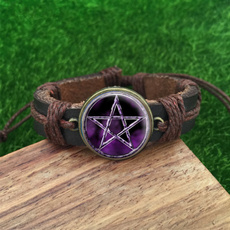 wiccan, Jewelry, wicca, leather