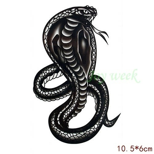 Buy King Horse Black Cobra Snake Temporary Tattoo sticker Online at  desertcartINDIA