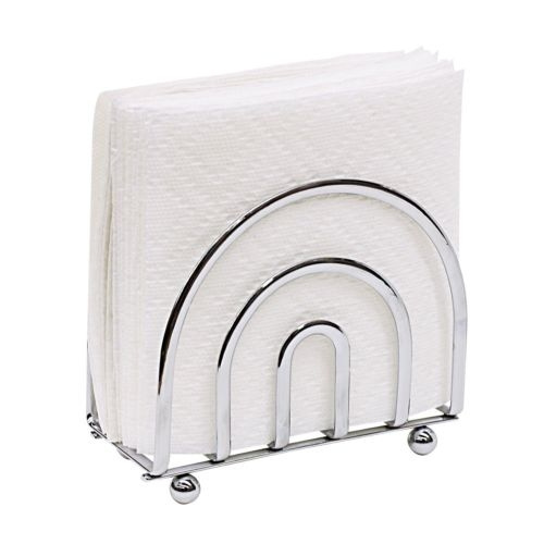 at Home Chrome Metal Napkin Holder