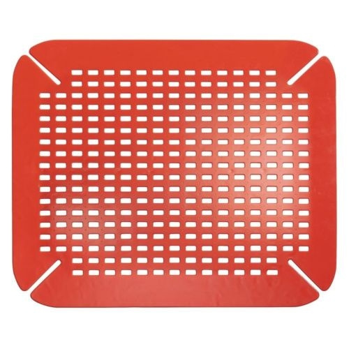 Contour Kitchen Sink Protector Mat Red