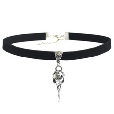 Flats, Fashion, Necklace, skull