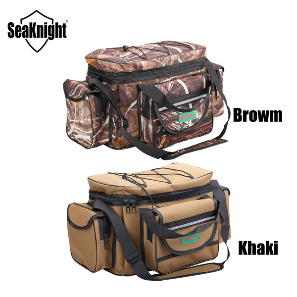 SeaKnight SK003 Waterproof Fishing Bag Large Capacity Multifunctional Lure Fishing  Tackle Pack Outdoor Shoulder Bags 50*27*28cm