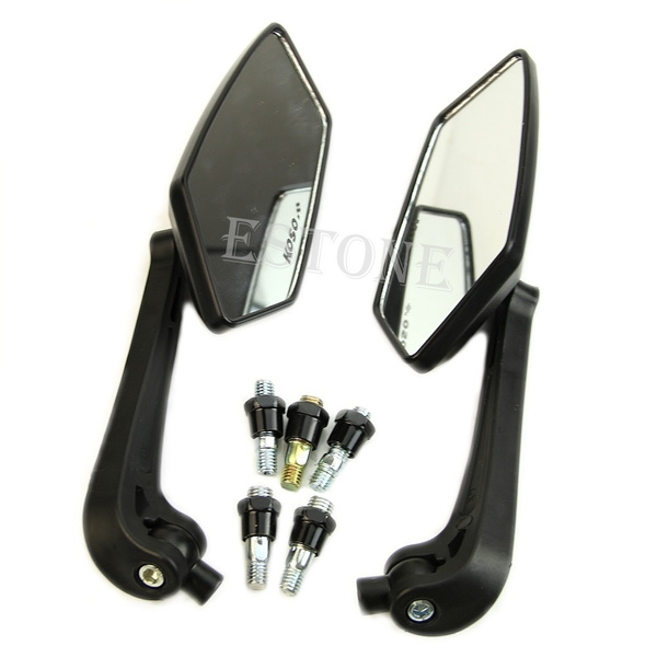 Universal Scooter Side Rearview Mirrors Pair Moped ATV Motorcycle Backup 10mm