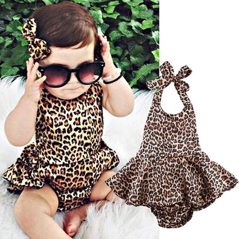 leopard print baby dress