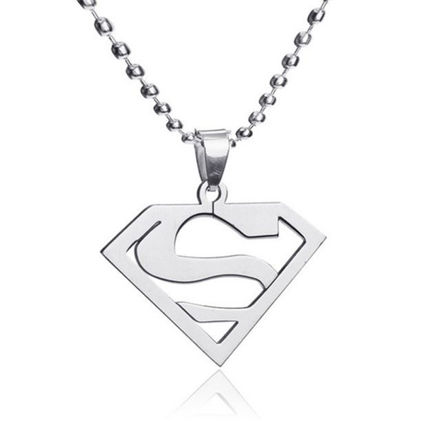 Fashion NEW Superman Men's 925 Silver 