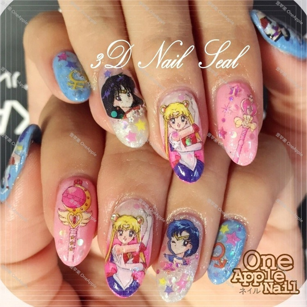 Featured image of post Sailor Moon Nail Art Stickers Some sailor moon nail art i did this weekend