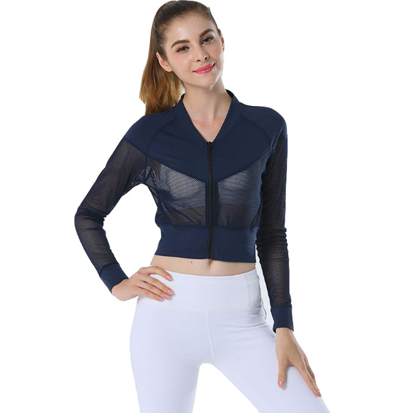 mesh workout jacket