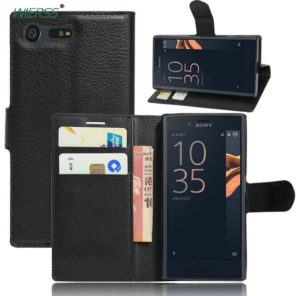 For Sony Xperia X Compact F5321 4.6-inch Wallet Flip Case For Sony Xperia X Compact phone Leather Cover case with Stand Etui> | Wish