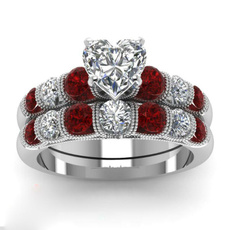Jewelry, Heart, Engagement, wedding ring