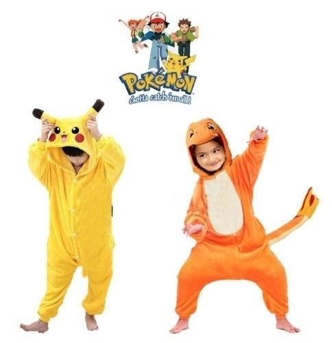 Costume Per Bambini Abbigliamento Pokemon Pika Cosplay Kigurumis