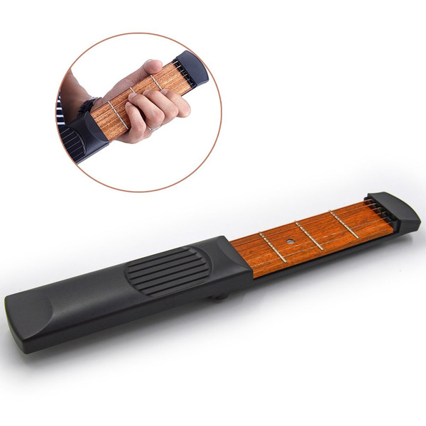 Portable Pocket Acoustic Guitar Musical Tool Practice Tool Gadget 6 ...